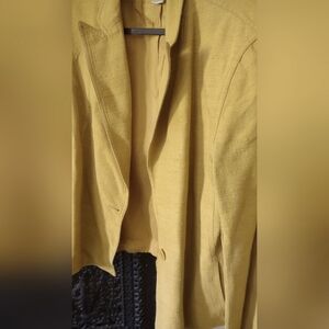 Goldenrod 100% Silk Blazer Size 12